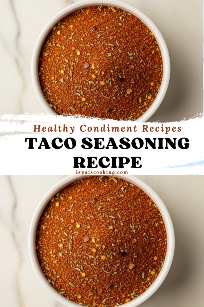 Taco Seasoning Recipe